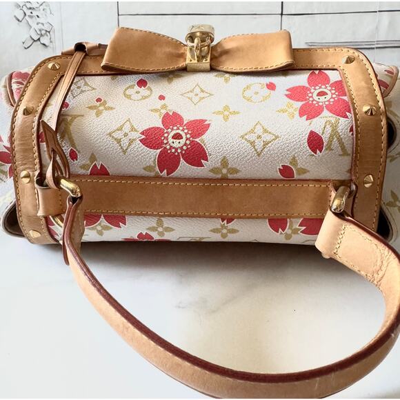Louis Vuitton X Takashi Murakami Monogram Cherry Blossom Sac Retro Red - Picture 6 of 13